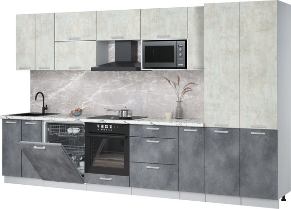 Кухонный гарнитур Интерлиния Мила Лайт 3.5-ПМ2 - фото