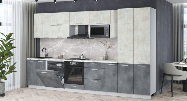 Кухонный гарнитур Интерлиния Мила Лайт 3.5-ПМ2