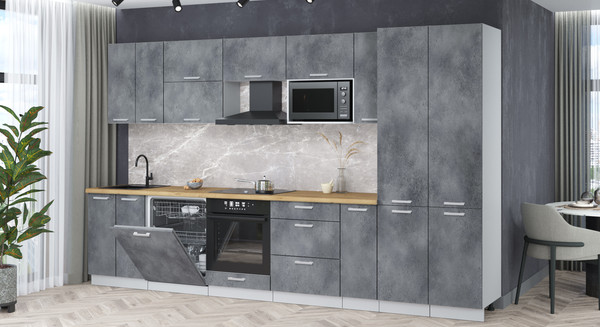 Кухонный гарнитур Интерлиния Мила Лайт 3.5-ПМ2