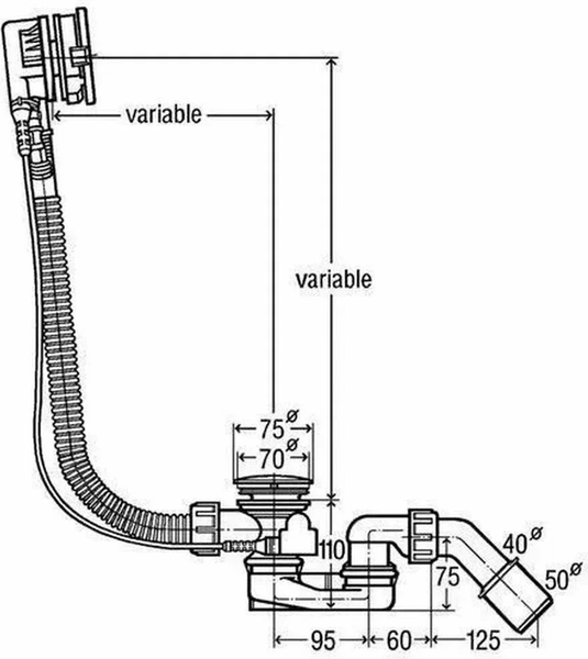 Сифон Grocenberg GB230GL