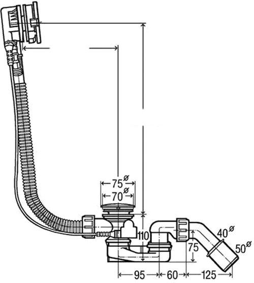 Сифон Grocenberg GB240BL