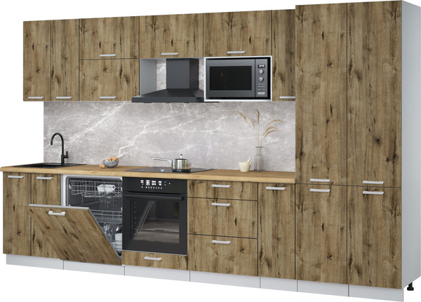 Кухонный гарнитур Интерлиния Мила Лайт 3.5-ПМ2 - фото