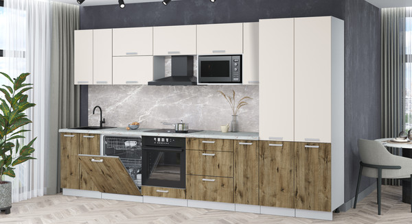 Кухонный гарнитур Интерлиния Мила Лайт 3.5-ПМ2