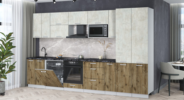 Кухонный гарнитур Интерлиния Мила Лайт 3.5-ПМ2