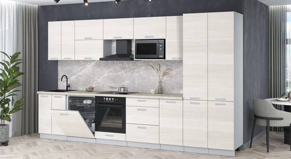 Кухонный гарнитур Интерлиния Мила Лайт 3.6-ПМ2