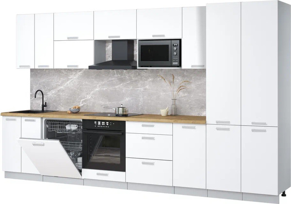 Кухонный гарнитур Интерлиния Мила Лайт 3.6-ПМ2 - фото