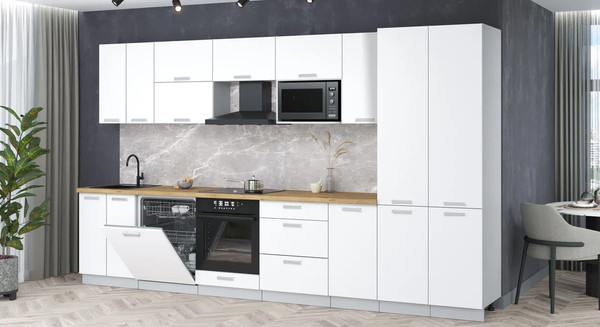 Кухонный гарнитур Интерлиния Мила Лайт 3.6-ПМ2