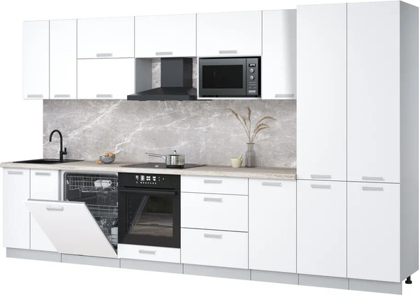 Кухонный гарнитур Интерлиния Мила Лайт 3.6-ПМ2 - фото