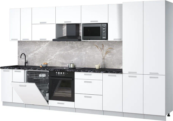 Кухонный гарнитур Интерлиния Мила Лайт 3.6-ПМ2 - фото