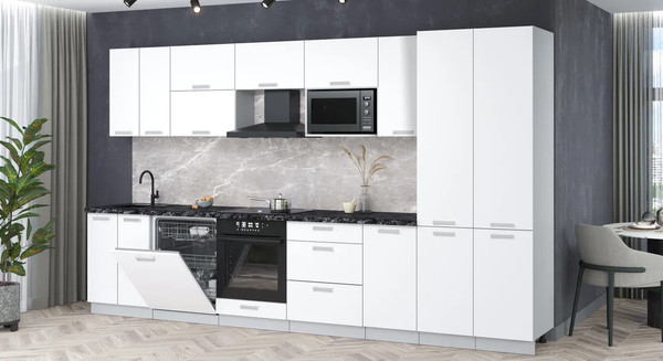 Кухонный гарнитур Интерлиния Мила Лайт 3.6-ПМ2