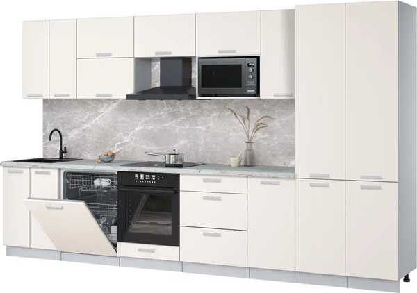 Кухонный гарнитур Интерлиния Мила Лайт 3.6-ПМ2 - фото
