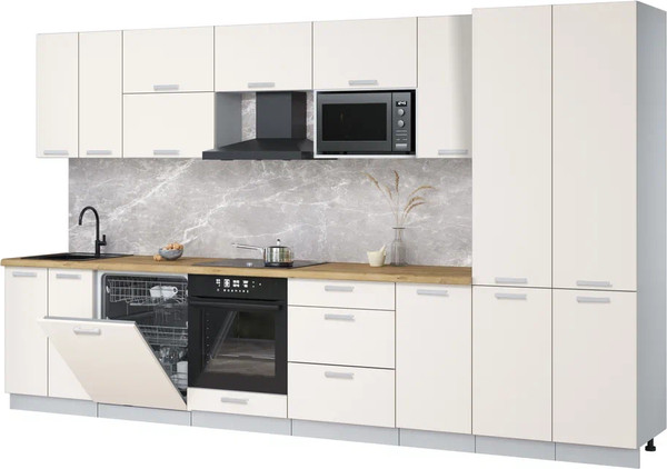 Кухонный гарнитур Интерлиния Мила Лайт 3.6-ПМ2 - фото