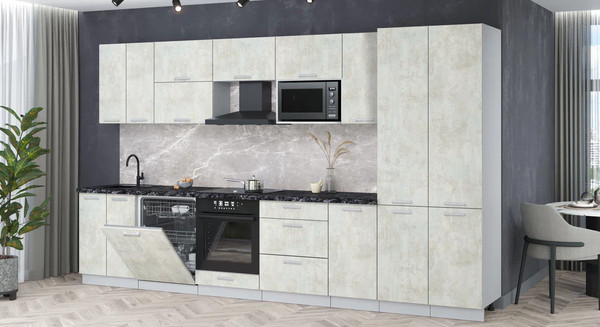 Кухонный гарнитур Интерлиния Мила Лайт 3.6-ПМ2