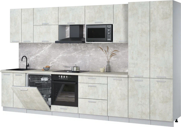 Кухонный гарнитур Интерлиния Мила Лайт 3.6-ПМ2 - фото