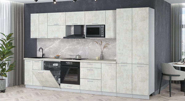 Кухонный гарнитур Интерлиния Мила Лайт 3.6-ПМ2