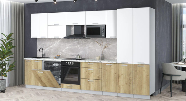 Кухонный гарнитур Интерлиния Мила Лайт 3.6-ПМ2