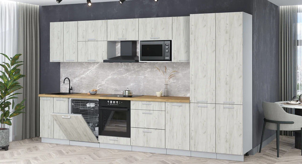 Кухонный гарнитур Интерлиния Мила Лайт 3.6-ПМ2