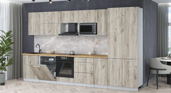 Кухонный гарнитур Интерлиния Мила Лайт 3.6-ПМ2