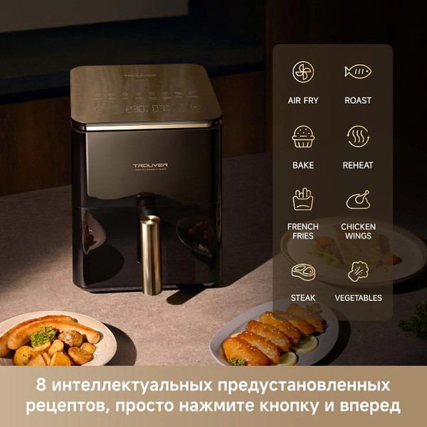 Аэрогриль Trouver Air Fryer Metalish AF10 Pro (черный)