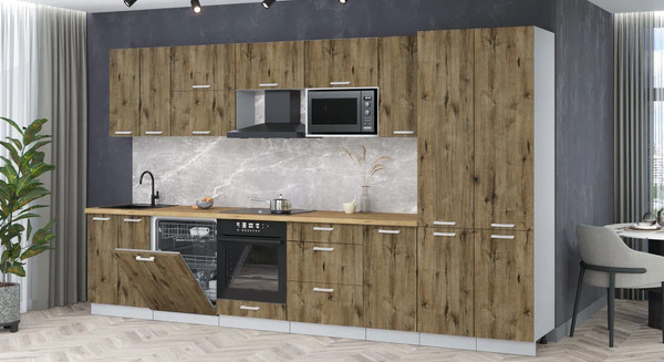 Кухонный гарнитур Интерлиния Мила Лайт 3.6-ПМ2