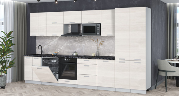 Кухонный гарнитур Интерлиния Мила Лайт 3.7-ПМ2