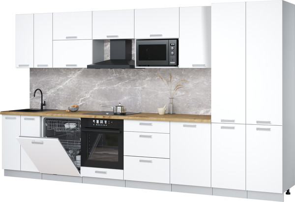 Кухонный гарнитур Интерлиния Мила Лайт 3.7-ПМ2 - фото