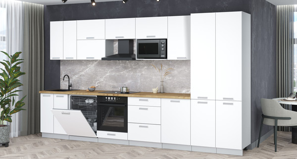 Кухонный гарнитур Интерлиния Мила Лайт 3.7-ПМ2