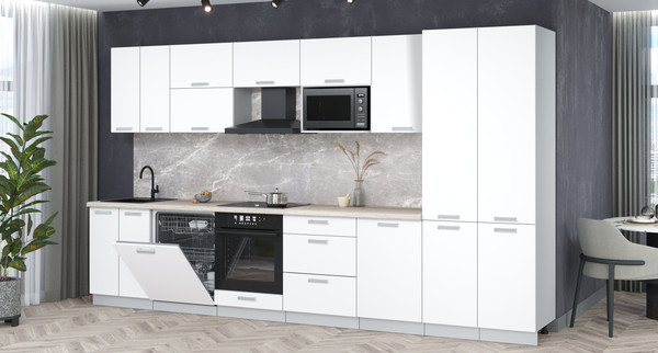 Кухонный гарнитур Интерлиния Мила Лайт 3.7-ПМ2