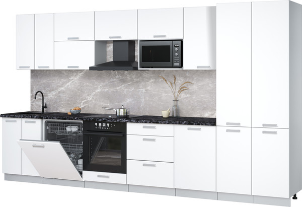 Кухонный гарнитур Интерлиния Мила Лайт 3.7-ПМ2 - фото