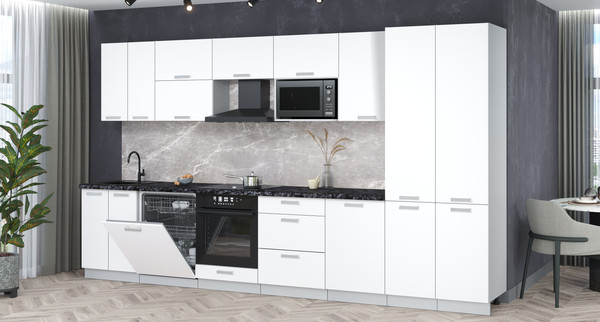 Кухонный гарнитур Интерлиния Мила Лайт 3.7-ПМ2