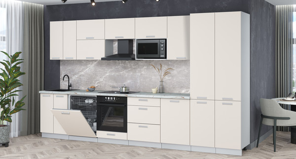 Кухонный гарнитур Интерлиния Мила Лайт 3.7-ПМ2