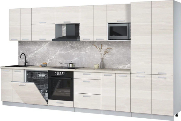 Кухонный гарнитур Интерлиния Мила Лайт 3.8-ПМ2 - фото