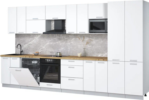 Кухонный гарнитур Интерлиния Мила Лайт 3.8-ПМ2 - фото