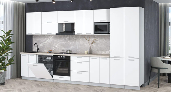 Кухонный гарнитур Интерлиния Мила Лайт 3.8-ПМ2