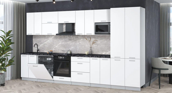 Кухонный гарнитур Интерлиния Мила Лайт 3.8-ПМ2