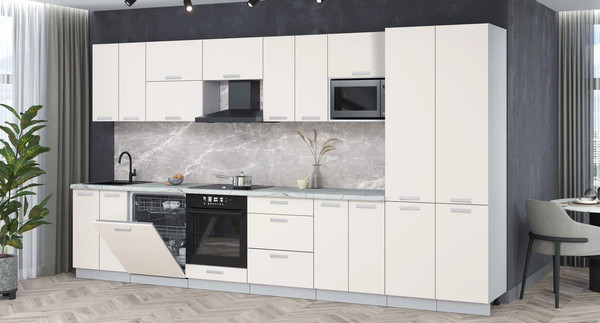 Кухонный гарнитур Интерлиния Мила Лайт 3.8-ПМ2