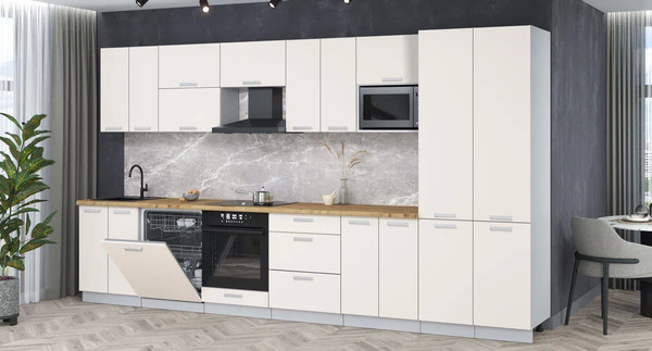 Кухонный гарнитур Интерлиния Мила Лайт 3.8-ПМ2