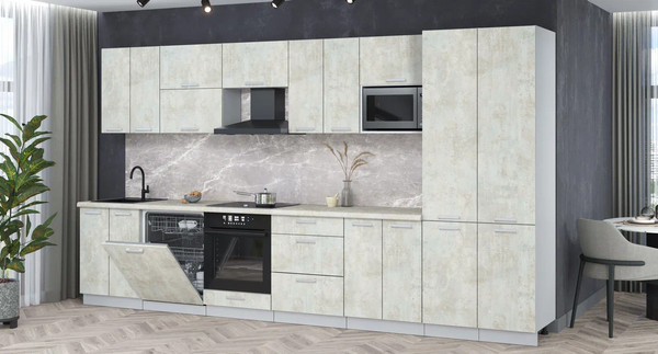 Кухонный гарнитур Интерлиния Мила Лайт 3.8-ПМ2