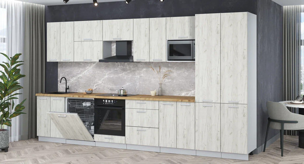 Кухонный гарнитур Интерлиния Мила Лайт 3.8-ПМ2