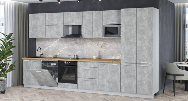 Кухонный гарнитур Интерлиния Мила Лайт 3.8-ПМ2