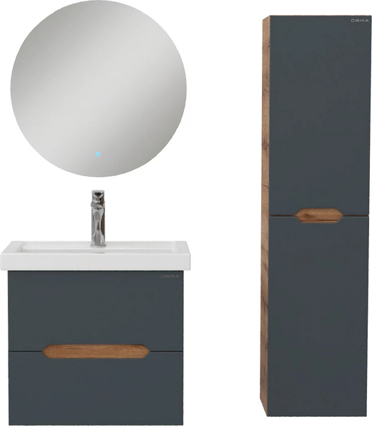 Шкаф-полупенал для ванной Onika Айленд 30 / 403087