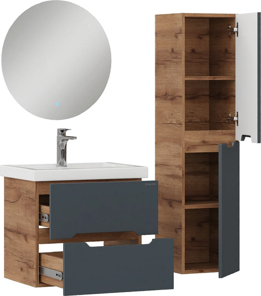 Шкаф-полупенал для ванной Onika Айленд 30 / 403087