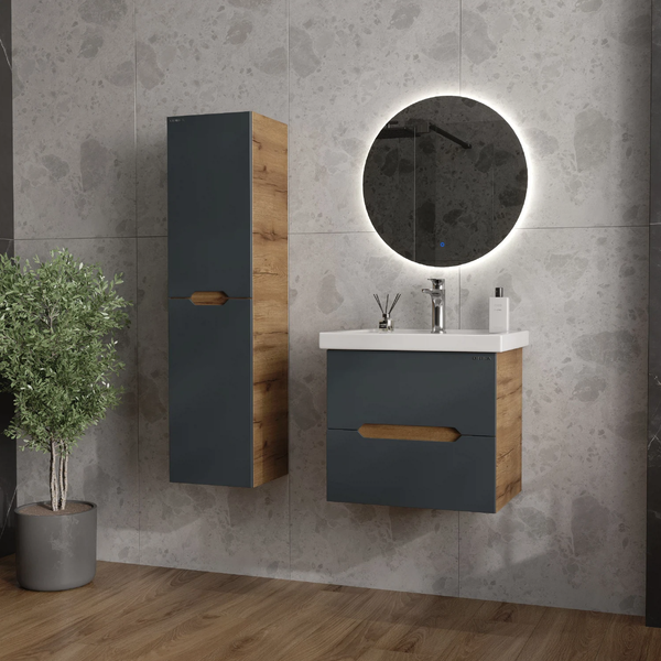 Шкаф-полупенал для ванной Onika Айленд 30 / 403087