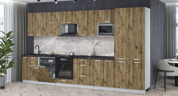 Кухонный гарнитур Интерлиния Мила Лайт 3.8-ПМ2