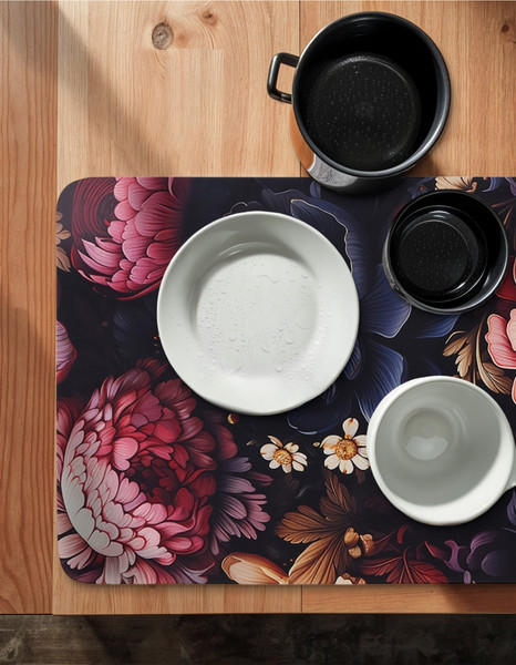 Коврик для ванной Доляна Black Flowers / 10554762