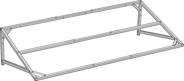 Каркас козырька ИМпласт Прямой Василек скат телескоп / 15457