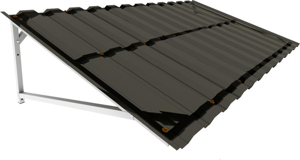 Козырек ИМпласт Прямой Василек скат телескоп МП-20 / 15458 - фото