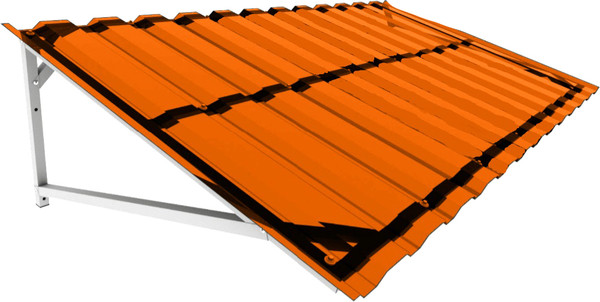 Козырек ИМпласт Прямой Василек скат телескоп МП-20 / 15460 - фото