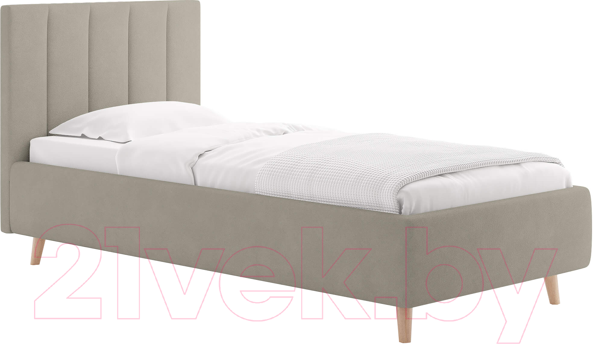 Каркас кровати Сонум Alma 90x200 (замша бежевый) - фото