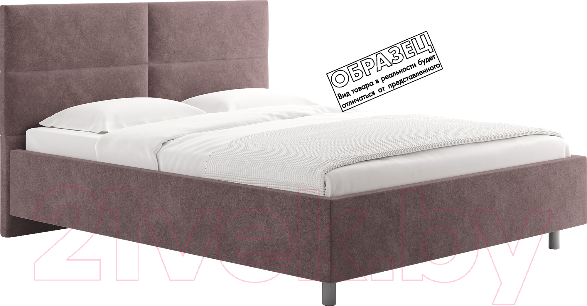 Каркас кровати Сонум Omega 90x200 (микровелюр кофе) - фото